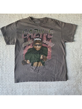 Eazy-E Shirt Adult Large Brown Express Yourself Licensed Band Tee